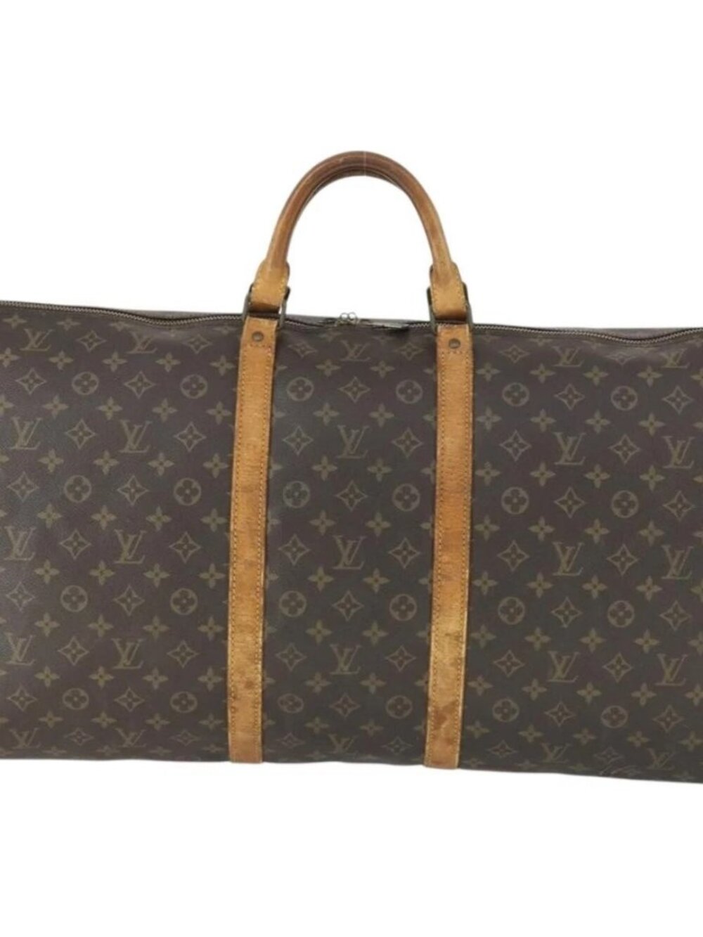 LOUIS VUITTON Monogram Keepall 60 Boston Bag M41422 LV Auth 163458 - Picture 3 of 16